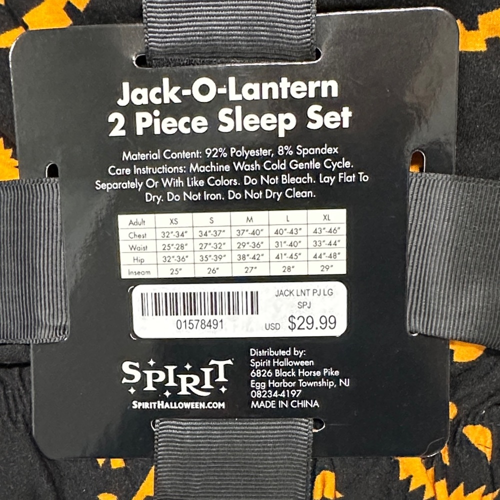 Spirit Black and Orange Jack-O-Lantern Sleep Set - Picture 4 of 4